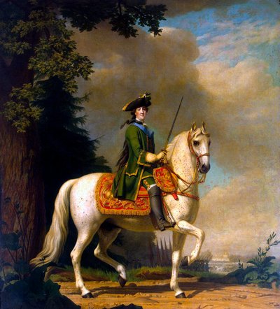 Equestrian Portrait of Empress Catherine II by Vigilius Erichsen