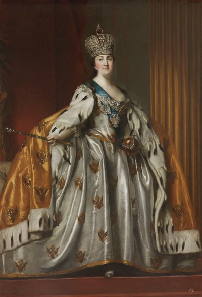 Portrait of Empress Catherine II in Her Coronation Robes, after 1762 by Vigilius Erichsen