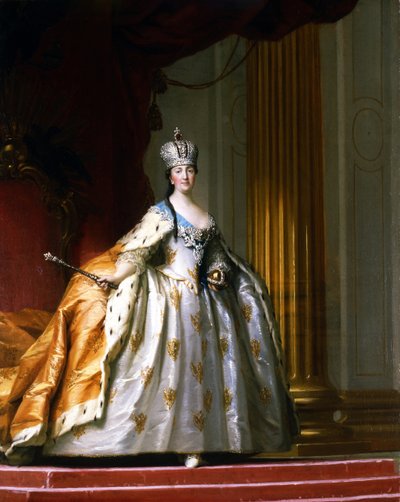 Portrait of Empress Catherine the Great in Her Coronation Robe by Vigilius Erichsen