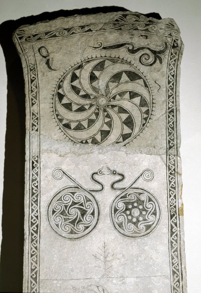 Runestone with Solar Symbol by Viking