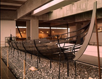 Viking Ship found in the Roskilde Fjord, Denmark by Viking