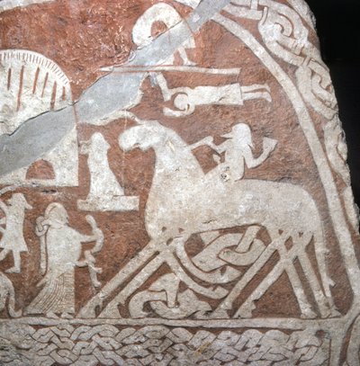 Wotan (Odin), on his eight-legged horse Sleipnir - Viking Runes from the island of Gotland (Sweden) by Viking Viking