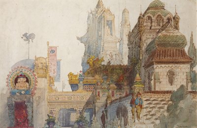 Stage Design for the Opera Ruslan and Lyudmila by M. Glinka by Viktor Alexandrovich Hartmann