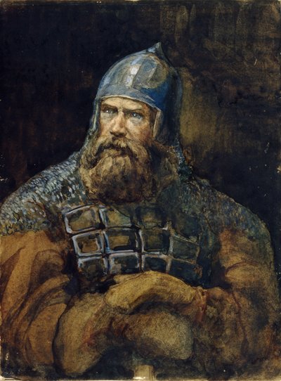 A Knight by Viktor Mikhaylovich Vasnetsov