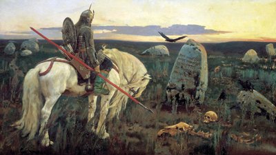 A Knight at the Crossroads by Viktor Mikhaylovich Vasnetsov