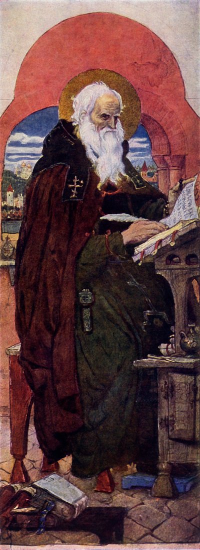 The Blessed Chronicler Nestor, c1885-1896, 1965 by Viktor Mikhaylovich Vasnetsov