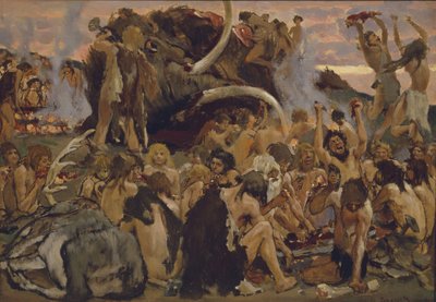 The Stone Age. A Feast by Viktor Mikhaylovich Vasnetsov
