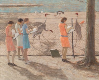Drawing Girls by Viktor Pucinski
