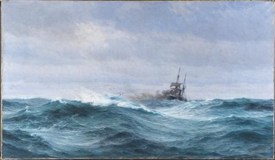 A Ship in a Storm on the Atlantic by Vilhelm Arnesen