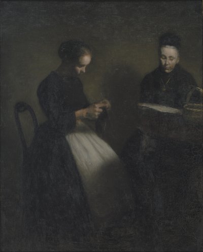 Evening in the Drawing Room. The Artist