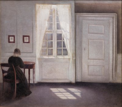 Interior in Strandgade, Sunlight on the Floor, 1901 by Vilhelm Hammershøi