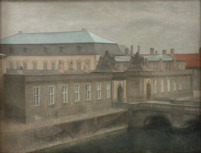 View of Christiansborg Palace. Late Autumn by Vilhelm Hammershøi