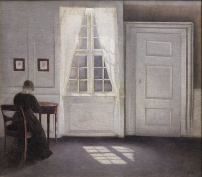 Living in Strand Street with Sunshine on the Floor by Vilhelm Hammershoi