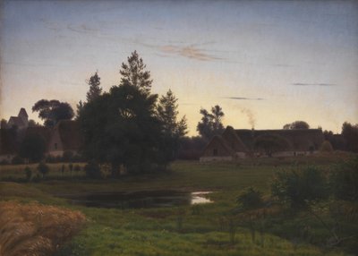 After Sunset in the Outskirts of a Village by Vilhelm Kyhn