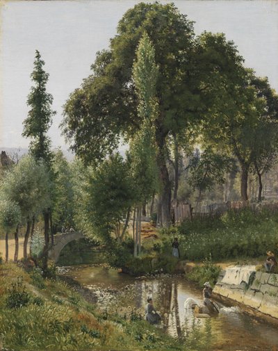 Savoy Landscape. Women Washing Clothes in the River by Vilhelm Kyhn