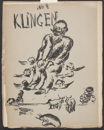 Cover for Klingen, Year III, No. 8 by Vilhelm Lundstrøm