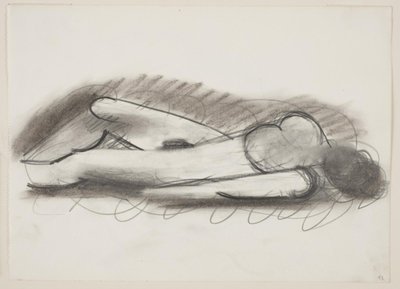 Lying Nude Woman, Head to the Right by Vilhelm Lundstrøm