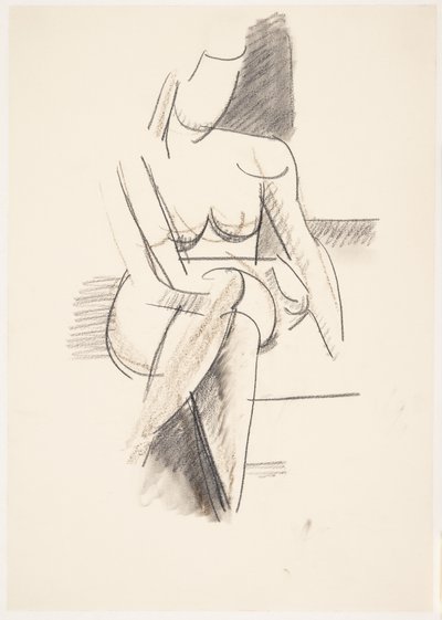 Seated Female Model, Seen from the Front by Vilhelm Lundstrøm
