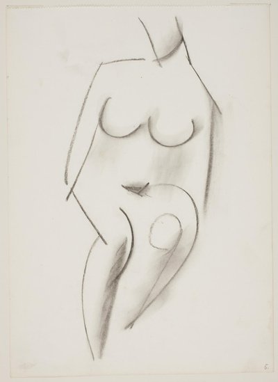 Seated Nude Woman from the Front by Vilhelm Lundstrøm