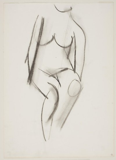 Seated Nude Woman Seen from the Front by Vilhelm Lundstrøm