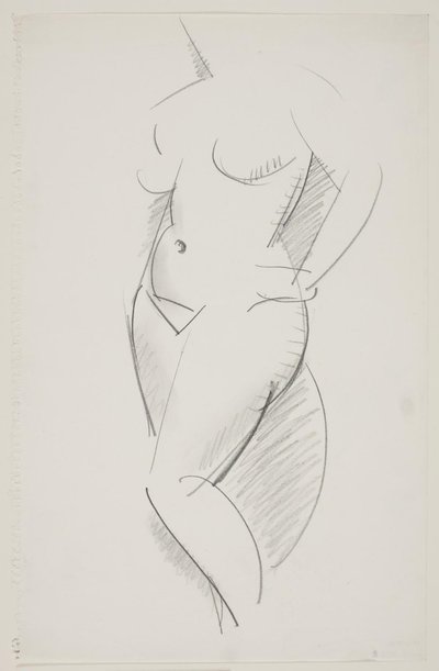 Standing Female Model with Left Hand on Hip by Vilhelm Lundstrøm