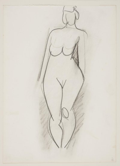Standing Nude Woman Seen from the Front by Vilhelm Lundstrøm