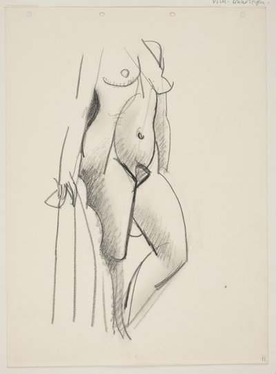 Standing Nude Woman, Facing Right, Drapery in Hand by Vilhelm Lundstrøm