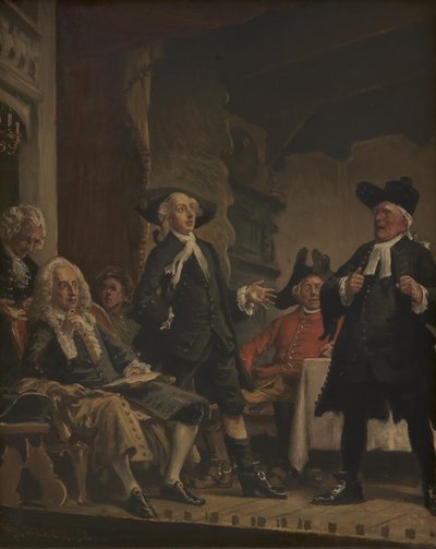 Holberg Observing a Rehearsal of Erasmus Montanus by Vilhelm Rosenstand