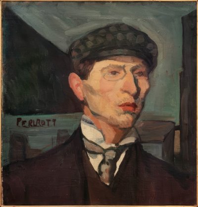 Self-Portrait by Vilmos Perlrott-Csaba