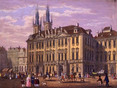 Goltz-Kinsky Palace, Prague, 1847 by Vincenc and Geissler, F. Morstadt