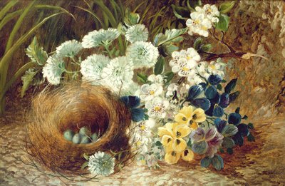 A Still Life of Flowers and a Bird