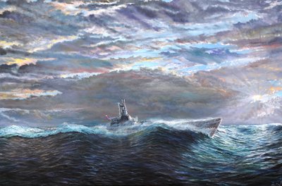 Ascension of USS Puffer October 10-17th 1943, 2020 by Vincent Alexander Booth