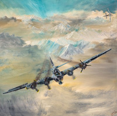 B17G, Royal Flush 2, Swiss Landing 8, 2023 by Vincent Alexander Booth