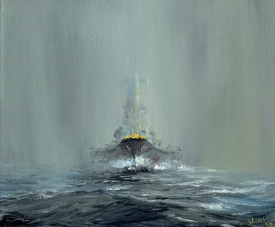 Battleship Yamato 1945 by Vincent Alexander Booth
