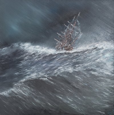 Beagle in a Storm off Cape Horn, Dec. 24th 1832 by Vincent Alexander Booth