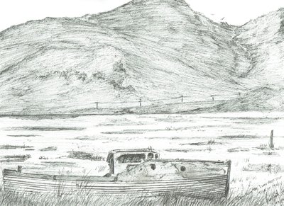 Boat on Dry Land, Isle of Mull by Vincent Alexander Booth