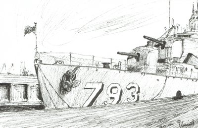 Destroyer 793 Boston Maritime Museum, 2003 by Vincent Alexander Booth