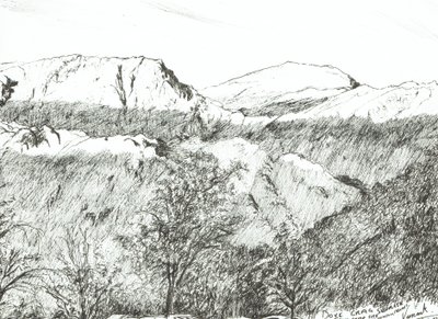 Dove Crag at Sunrise, 2003 by Vincent Alexander Booth
