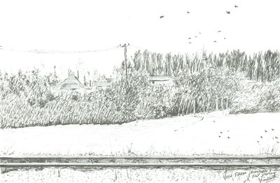 Ely station view from platform 3 by Vincent Alexander Booth