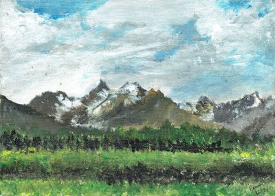 Hotel View at Crans by Vincent Alexander Booth
