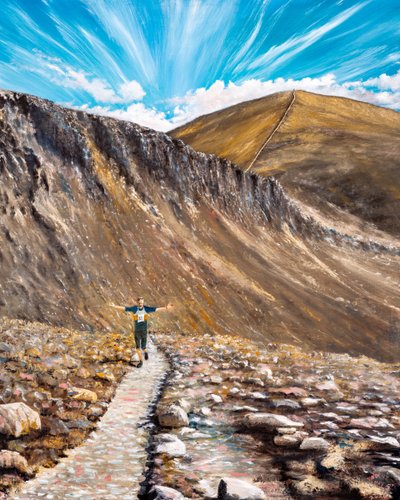 John in the Mourne Mountains, 2024 by Vincent Alexander Booth