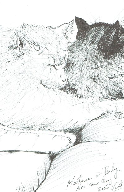 Montwee and Baby New Year 2005 by Vincent Alexander Booth