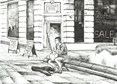 Musician St. Anns Square by Vincent Alexander Booth