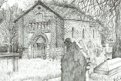 Old Church, Prestbury, 2009 by Vincent Alexander Booth