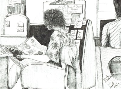 Reading at Waterstones Book Shop Manchester by Vincent Alexander Booth