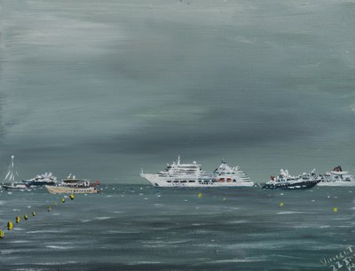 Ships and Boats at Cannes by Vincent Alexander Booth