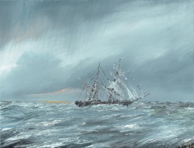The Mary Celeste Adrift December 5th 1872 by Vincent Alexander Booth