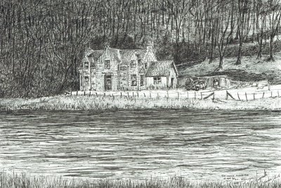 House Across the River Spey by Vincent Alexander Booth