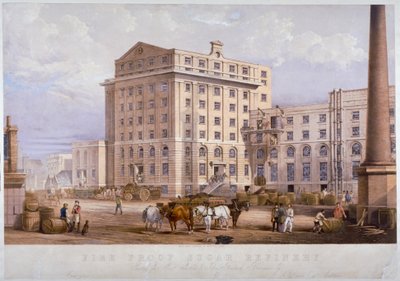 Sugar Refinery in Leman Street, Stepney, London, 1851 by Vincent Brooks