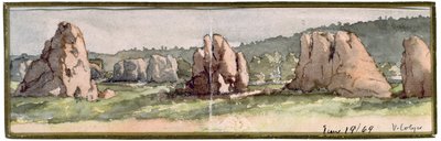 Rock Scene, Arizona, June 19, 1869 by Vincent Colyer
